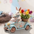 thumbnail image 6 of JoyMoreHome Easter 2D Flat Acrylic Bunny Decor, Driving White Rabbit Tabletop Ornament, Festival Present for Garden Home Table Office Dining Room Mantle Party Supplies, 6 of 6