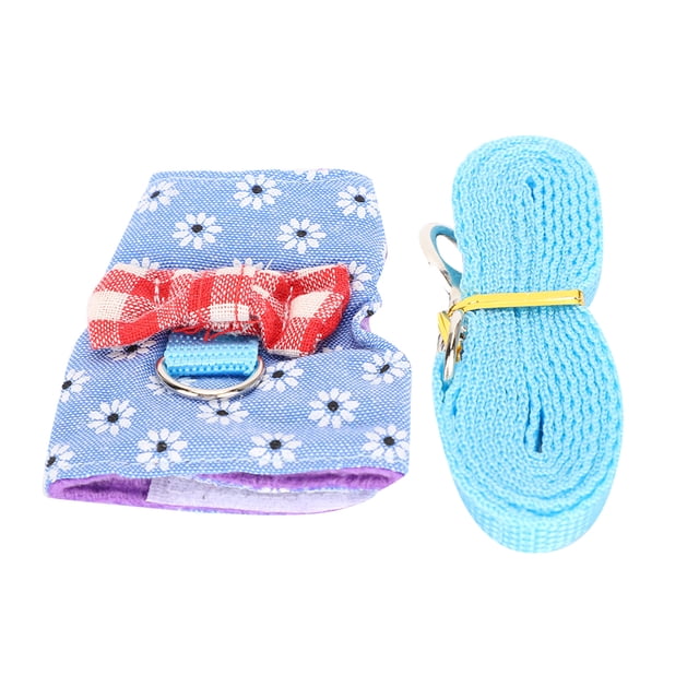 Bunny Harness And Leash Set, Chest Harness Pet Leash Harness Set Rabbits Vest Harness Breathable Chest Strap Traction Rope For Hamster Kitten Small Animals