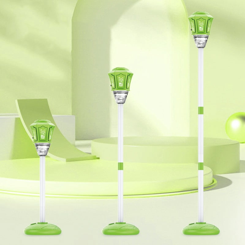 ZhangC Automatic Bubble Machine with Lights, Rechargeable Standing Bubble Maker, Adjustable Height Street Light for Outdoor Garden, Patio, Wedding, Party and Event Decor(Green)