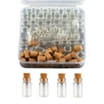 thumbnail image 2 of deevoka 50 Pieces Mini Glass Bottles Jars with Cork Necklace Pendant Charm Clear Jar, 2 of 8