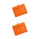 thumbnail image 2 of Methold 10 piezas de tarjeteros de identificación, carcasa protectora de cuero para negocios, funda para tarjetas de autobús multifuncional, Horizontal/Naranja 2piezas, 2 of 6
