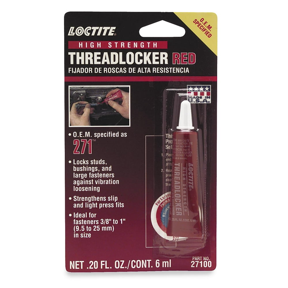 Loctite 487231 Threadlocker 262 High Strength Red 6ml.