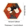thumbnail image 5 of Rompecabezas de madera Tangram, rompecabezas educativo, rompecabezas geométrico Tangram 16 bloques, 5 of 5