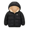 thumbnail image 1 of SYNPOS Manteau d'Hiver Épais à Capuche pour Petit Garçon Fille 4-5T, 1 of 9
