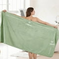 thumbnail image 6 of Covina Home 8 Piece Light Green Bath Towel Set Microfiber Bathroom Towel Set Ultra Soft Plush Oversized Towels Adult Luxury Bath Sheet, 6 of 10