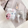 thumbnail image 2 of Compatible con funda AirPods 1 y 2 para mujeres y niñas, carcasa rígida protectora a prueba de golpes con bonito diseño floral para AirPods 1 y 2 - Flor rosa, 2 of 4
