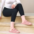 thumbnail image 6 of LongBay Slippers for Women Memory Foam Open Toe Slide Indoor House Shoes Slip On Bedroom Comfy Gift, 6 of 6