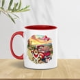 thumbnail image 5 of Be My Valentine's Collie Truck Full of Love Flower Balloon 11oz Accent Two-tone Mug Collie Dog Lover Gifts Idea Coffee Tea Cup - 02029, 5 of 5