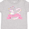 thumbnail image 4 of Inktastic I'm Three Cute Unicorn 3rd Birthday Boys or Girls Toddler T-Shirt, 4 of 5