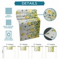 thumbnail image 5 of Table Runner Dresser Scarf 13 x 108 Inch Yellow Lemon Eucalyptus Leaf Watercolor Plant Wood Grain Table Runners Non-Slip Heat Kitchen Dining Table Decor for Indoor Outdoor Home Party Decoration, 5 of 7