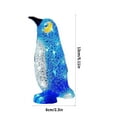 thumbnail image 2 of TIELUTT Penguin Decoration LED Christmas Outdoor Decorations Acrylic Christmas Ornaments Christmas Atmosphere Flower Paper Cards Chicken Cardigan Rabbit Cardboard Heart Shaped Pot Bed Cradle for Feet, 2 of 4