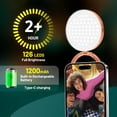 thumbnail image 3 of Magnetic Selfie Light for MagSafe iPhone, LED Phone Light for Vlog Makeup Video Conference, Ring Light with Stand Function & 3 Light Modes, Gold, 3 of 8