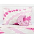 thumbnail image 3 of Justice Tie Dye Galaxy Reversible 4-Piece Queen Comforter Set with Decorative Pillow, Microfiber, Pink, 3 of 14