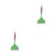 thumbnail image 4 of Wosthever Espátula Espátula de nailon de silicona Raspador resistente al calor para cocinar en la cocina, espátula verde y mango rosa Cabeza de polvo de mango verde 2piezas, 4 of 6