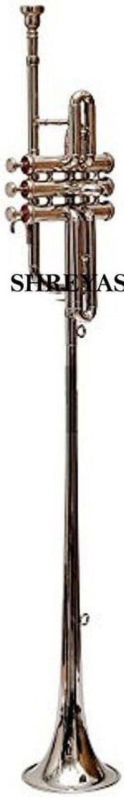 SHREYAS  B Flat Bb Flag/ Coronation/ Herald Trumpet + Case + Mute + MP