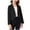 Black, variant on Girls Blazer Jacket Solid Color Lapel Suit Open Front Long Sleeve Blazers for Kids Girls Girls Blazer