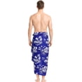 thumbnail image 2 of HAPPY BAY Men's Swim Trunk Swimsuits Sarong Pareo Beach Wrap One Size Palm,Blue-B711 Summer Vacation Aloha, 2 of 6