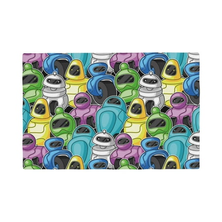

Placemats Set Of 4 / 6 Color Robot Placemats For Dining Table Indoor/Outdoors Heat Resistant Washable Placemats 18 X 12