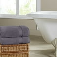 thumbnail image 4 of Modern Threads Luxury Cotton 6-Piece Quick Dry Towel Set, Gray, 4 of 4