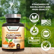 Turmeric Curcumin Supplement - 95% Curcuminoids with Organic Turmeric & BioPerine Black Pepper for Best Absorption - Daily Joint & Immune Health Support, Vegan, Non-GMO, Bottled in USA - 240 Capsules