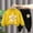 Yellow, variant on Swuxness Toddler Long Sleeve Sweatshirt Two Piece Sets, Kids Winter Sweatpants Sets, Kids Print Round Neck Casual Comfortable Outfit Sets for Boys and Girls Black, 7-8 Years