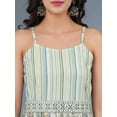 thumbnail image 4 of Globus Women Variegated Stripes Smocked Cotton Tiered A-Line Midi Dress With Embroidered Belt, 4 of 5