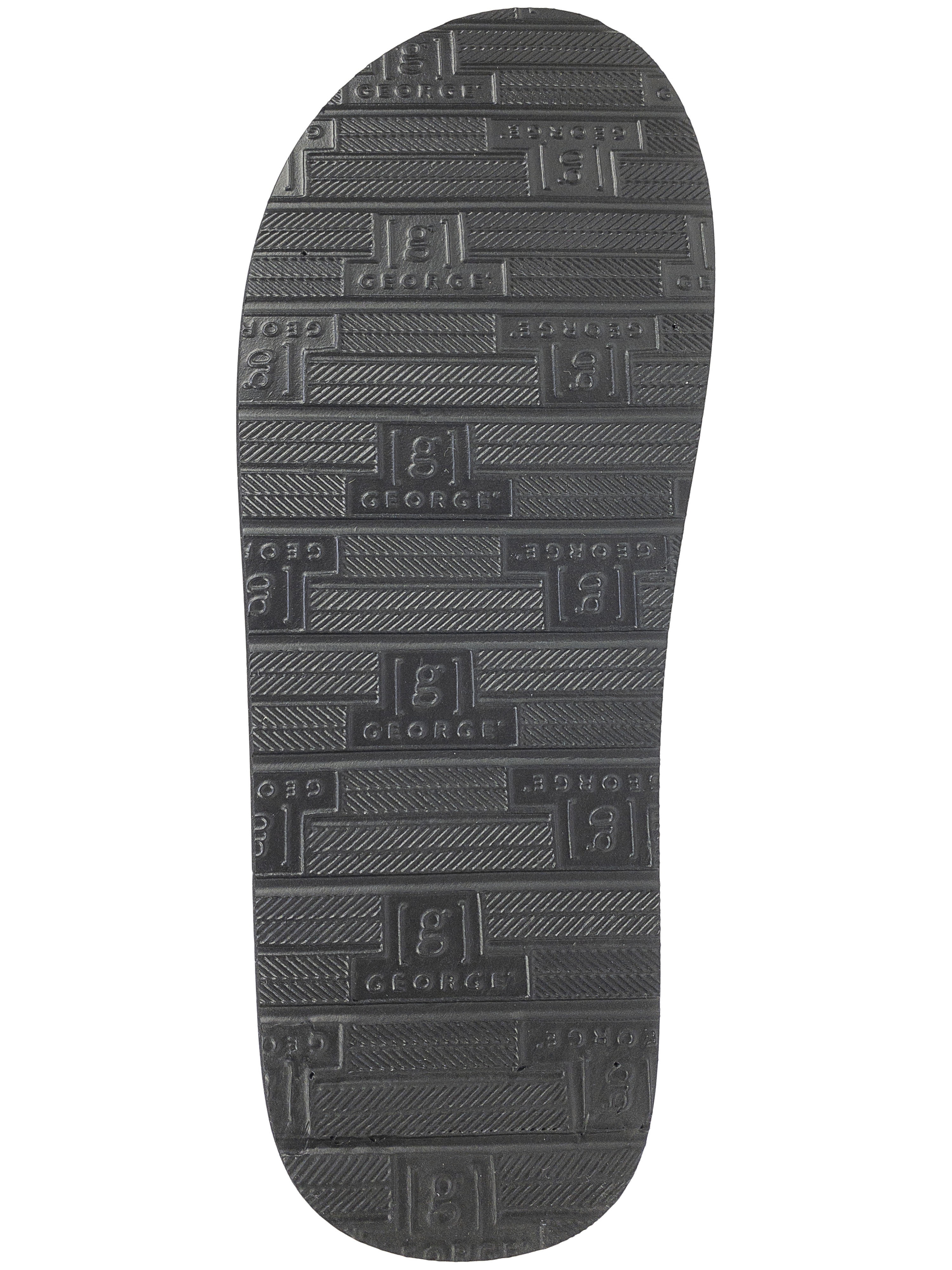 George Men's Water-Friendly Flip Flop Slipper, Flat Heel Black, 9/10