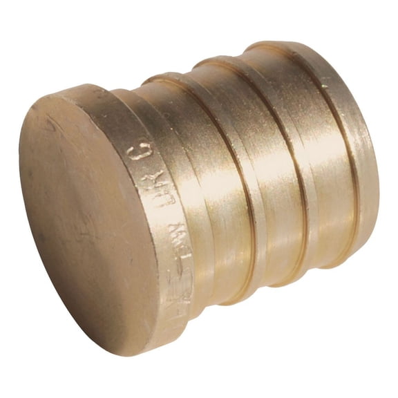 SharkBite UC514LFA Pex Plugs, 1/2-Inch, Brass