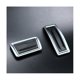 thumbnail image 4 of Pedal de aleación de aluminio para XT4 XT5 XT6 2016-2022, almohadillas para pedal de freno y acelerador, alfombrillas, cubierta negra y plateada, negra y plateada, 4 of 5
