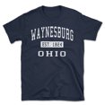 thumbnail image 1 of Waynesburg Ohio Classic Established Men's Cotton T-Shirt, 1 of 1