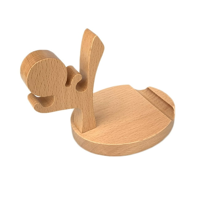 Soporte de madera para teléfono móvil de dibujos animados, soporte para tableta, soporte para teléfono de escritorio, reemplazo para soporte para teléfono inteligente Samsung Speravity JJ23483-02B