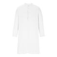 thumbnail image 2 of Birdeem Mens Muslim Robe Set Arab Middle Robe Long Sleeve Standing Neck Pocket Button Casual Robe, 2 of 8