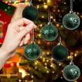 thumbnail image 3 of SuoKom Christmas Balls, 12Pcs 2.36 Inch Green Christmas Balls Hanging Ornaments Shatterproof Delicate Baubles Set, for Home Holiday Party Xmas Tree Decoration Gifts, 3 of 10