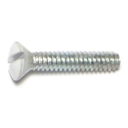 

#6-32 x 3/4 White Slotted Oval Head Switch Plate Screws SPSW-077 (30 pcs.)