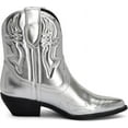 thumbnail image 3 of Chariot & Co -Susan- Womens Cowboy Cowgirl Western Ankle Booties Pointed Toe Boots (Silver, 12), 3 of 7