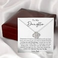 thumbnail image 3 of A Heart Melting Gifts for Daughter from Dad - Love Knot Necklace - Message Card & Gift Box, 3 of 5