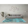 thumbnail image 3 of Ahgly Company Indoor Rectangle Southwestern Light Blue Country Area Rugs, 6' x 9', 3 of 4