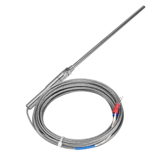 Sensor De Temperatura Termopar Tipo K Con Roscado M6/M8 - Cable De 0,2 A 5 Metros