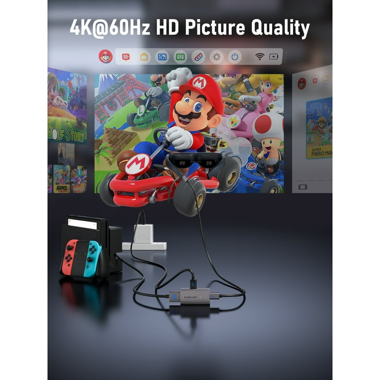 Leorele HDI zu USB-C Adapter, HDI 4K@60Hz zu Typ-C Video für Nreal