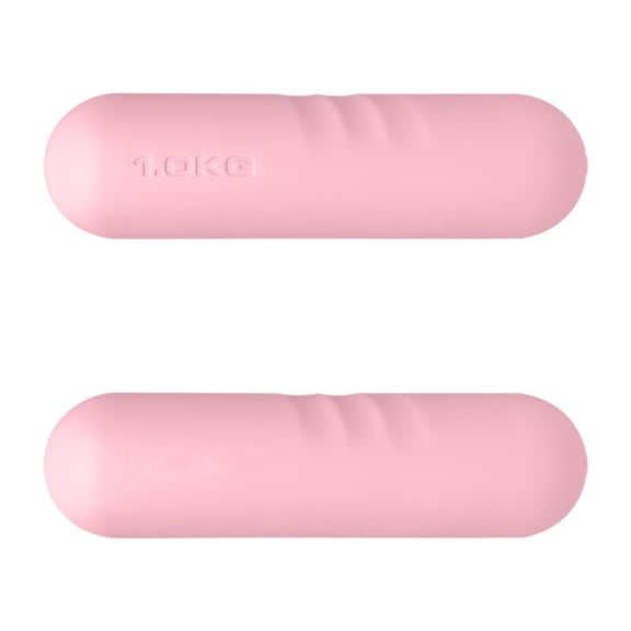 Pitycbo 2 Pieces Dumbbell Weight Bars Nonslip Home Gym Workout Equipment Children Adults Pink