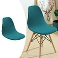 thumbnail image 2 of Shell Chair Seat Cover Conferences Hotel for Shell Chair Dining Room Slipcover Anti-Dust blue, 2 of 8