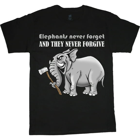Mens Graphic Tees Elephant Funny Joke T-shirt Dad Fathers Day Gifts