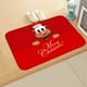 thumbnail image 2 of Alfombra lavable antideslizante de franela roja con diseño de Papá Noel para dormitorio, sala de estar y baño. B, 2 of 8
