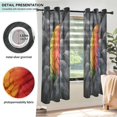 thumbnail image 3 of Yayeee Window Curtains Light Filtering 63"x42" Grommet Panel Pair Home Living Room Decor, Colorful Bird, 3 of 7