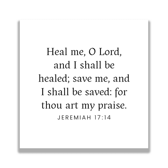 Healing Bible Verses Fabric Charm Pack - 30 Precut Quilt Squares, Size: 3.5"