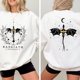 thumbnail image 4 of Sudadera Vintage de cuarta ala para mujer, Sudadera con capucha de la Universidad de Basgiath War, Dark Academia, Dragon Rider, Bookish, cuello redondo, ropa, 4 of 4