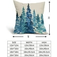 thumbnail image 5 of Fall Tree Pillow Covers 18x18 Set of 2 Rustic Autumn Decor Burnt Orange Watercolor Forest Decorative Throw Pillows Nature Themed Outdoor PillowCase Farmhouse Cushion Case for Sofa Couch Bed Porch, 5 of 6
