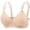 Beige, variant on Bralettes for Women Seamless Lift Push up Bras for Women No Underwires Thin Style Back Buckle Floral Lace Buttery Soft Solid Color Support Bras for Sports Fitness Army Green 36/80B