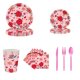 thumbnail image 2 of Teissuly Valentine's Day Theme Party Supplies Easter Disposable Paper Plates Party Disposables Party Decorations Teissuly WER202401277266, 2 of 5