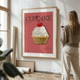thumbnail image 2 of Cupcake Treat - Typography Kitchen Decor Dessert Pop Art Oak Framed Wall Art Print 20 x 30 inches, 2 of 15